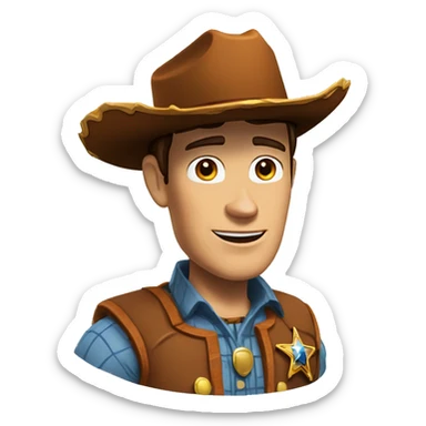 Sheriff Woody - realistic sticker