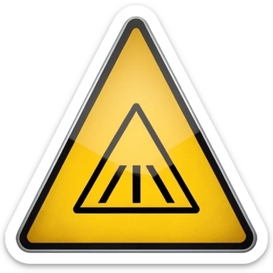 Railway crossing sign sticker