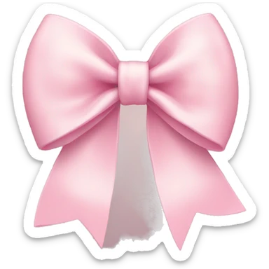 Light pink bow sticker