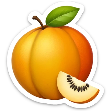 fruit pit sticker