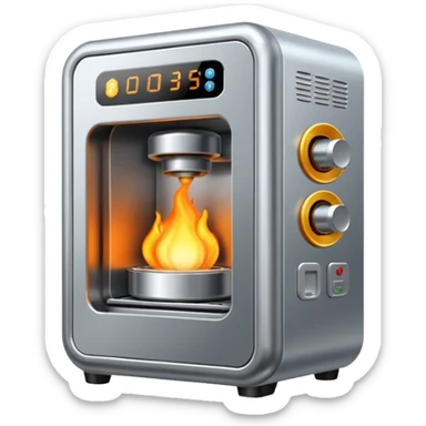 warming machine sticker