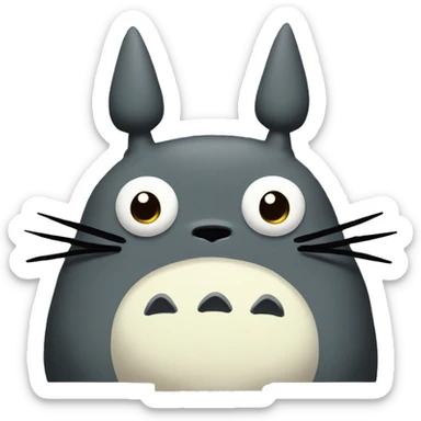 Totoro very Furious  sticker