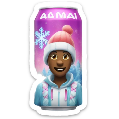 alani energy drink winter wonderland  sticker