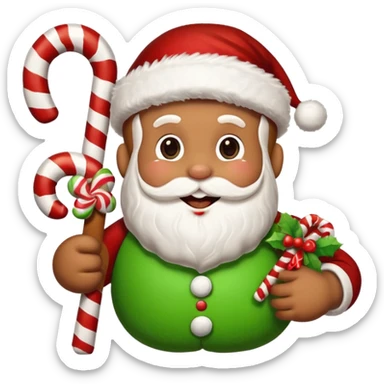santa gingerbread sticker