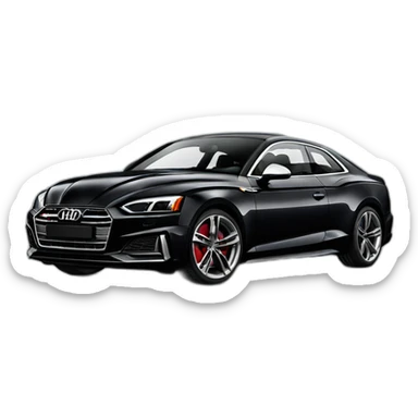 black audi s5 b9 sticker