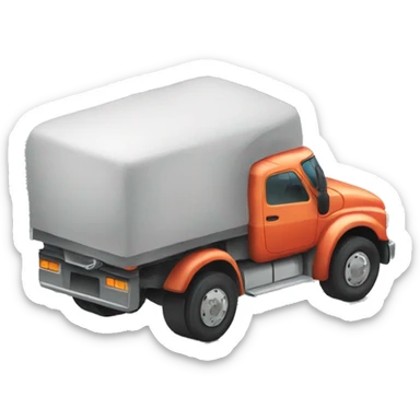 Truck with girl driving it sticker