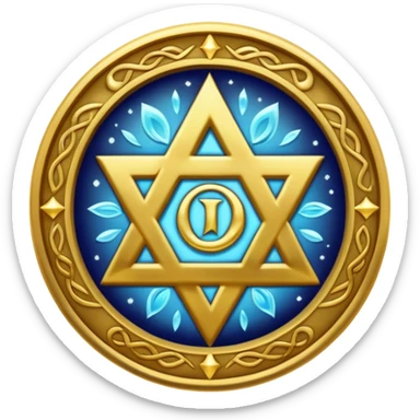 tetragrammaton, ancient Hebrew letters with shimmering aura, mystical emoji sticker