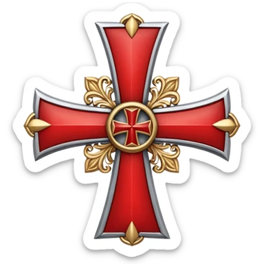 the cross patea  of the knights templar sec xi sticker