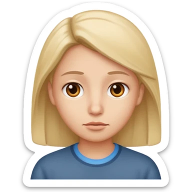 wondering face sticker