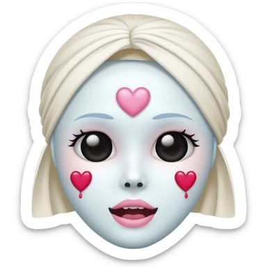 Make this 💀 with a 🎀 and some ✨ don’t make a backround and don’t change the original 💀  sticker