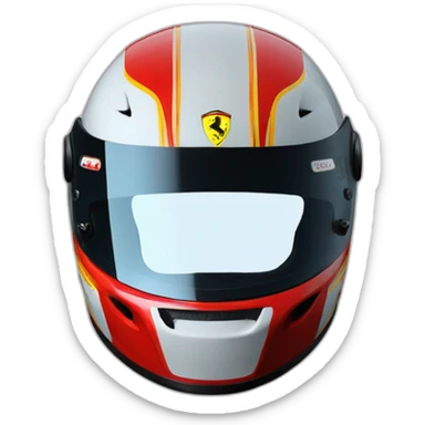 ferrari f1 helmet sticker