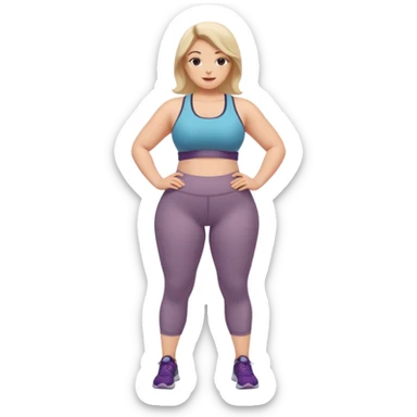 woman with a very large bum sticker