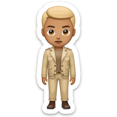 I want Emoji  who is ambitious to learn and make it in life with good sense of fashion sticker