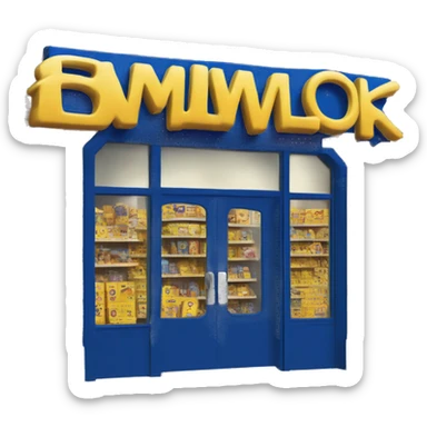 blockbuster early 2000s movie store logo sticker