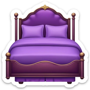 Fancy Purple bed sticker