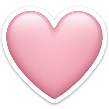a light pink heart sticker