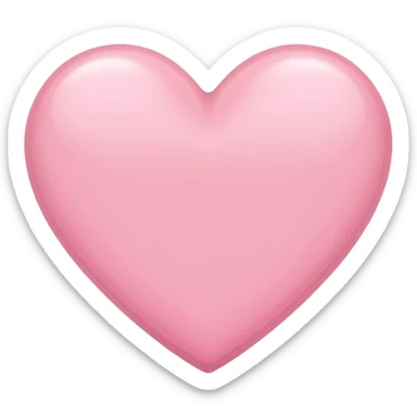 baby pink heart sticker