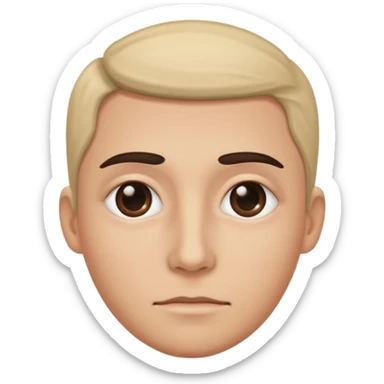 Cara con ojeras sticker