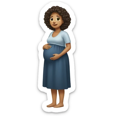  Mujer embarazada  sticker