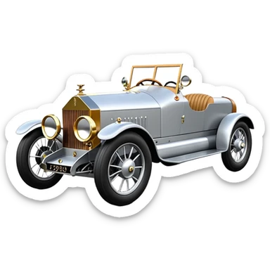 Scooby Doo Fenderless extended-wheelbase 1926 luxury racing Rolls Royce lowered powerful 4 cylinder engined racing car featuring advanced rugged 4 wheel independent suspension, power steering, disc brakes, small leather covered steering wheel, side mounted cowl exhaust  sticker