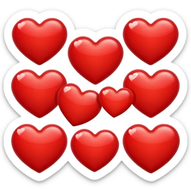 heart emojis sticker