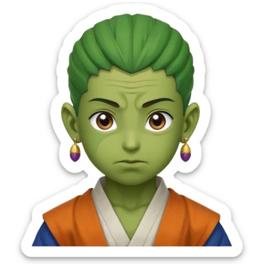 Dragon ball fusions Gohan + piccolo potara earrings = Gohanpiccolo vegito-syle sticker