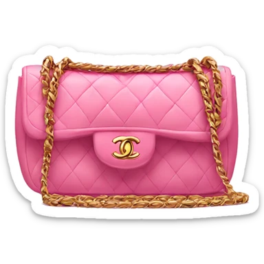 chanel bag pink sticker