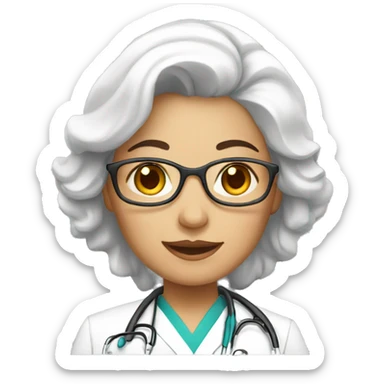 doctora blanca sticker