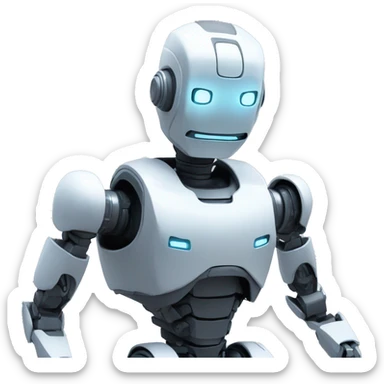 Robot malandro haciendo gesto de bien hecho con el pulgar  sticker