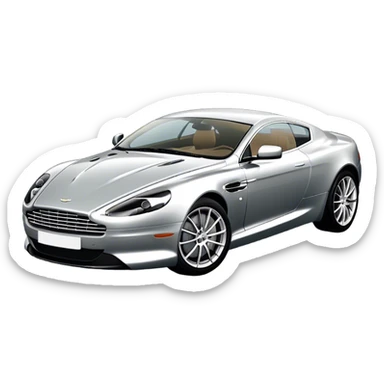 Aston Martin DB9 - Aston Martin (Model Year: 2016) (Iconic colour: Silver) sticker