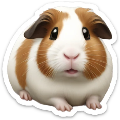 Guineapig in a house very cute but realistic sticker