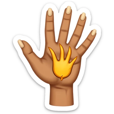 strong heavy metal hand ich liebe dich geste sticker