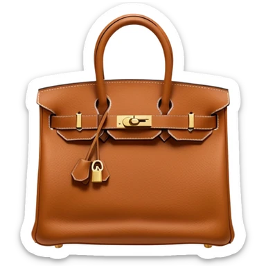 brown birkin hermes bag sticker