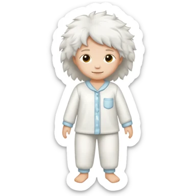fluffy pyjamas sticker