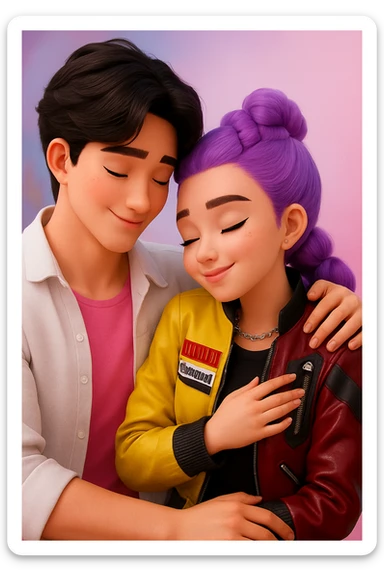 remove the loves from the picture sticker