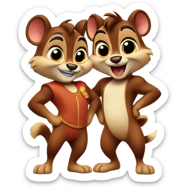 Chip and dale disney sticker