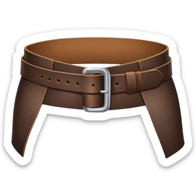 Belt to butt sticker