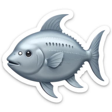 Emoji of Sunfish (also known as moonfish) sticker