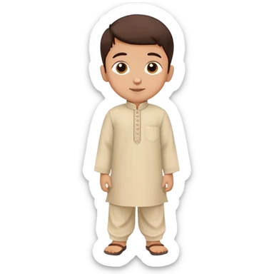 2 years boy in shalwar qameez sticker