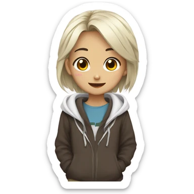 otaku girl otaku boy  sticker