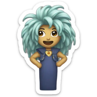 corazon salvaje microfono sticker