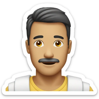 allergic male sticker