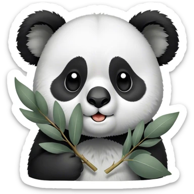 Panda and koala sneezing  sticker