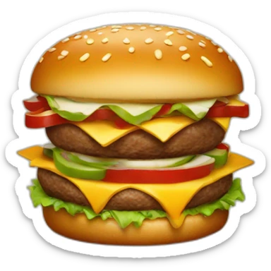 burger king mascot sticker