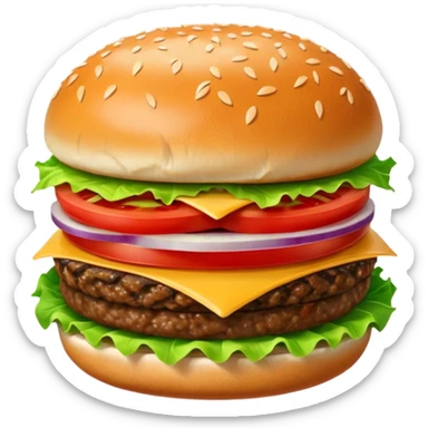 Hamburger sticker