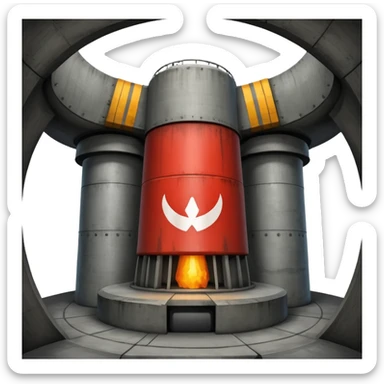 underground nuclear missile silo sticker