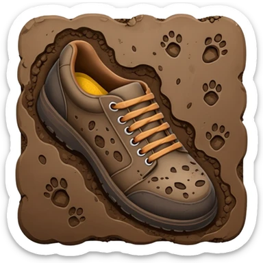 shoe print   sticker