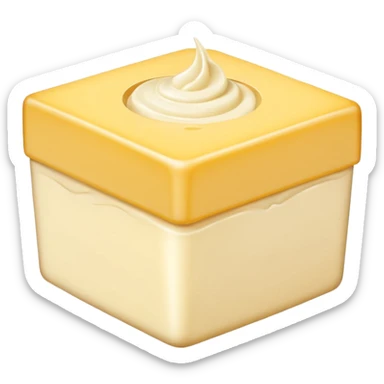 butter cream box sticker