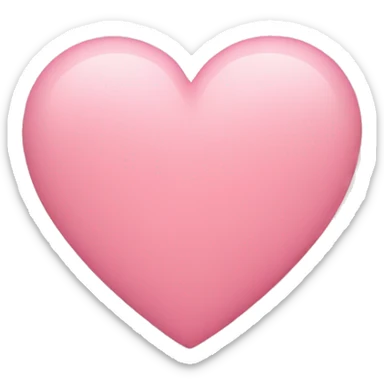 a small heart in light rosa with hearts around it  sticker
