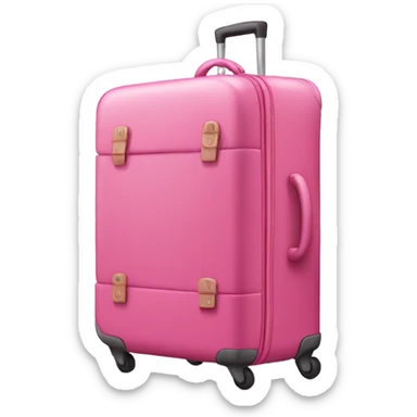 pink luggage sticker